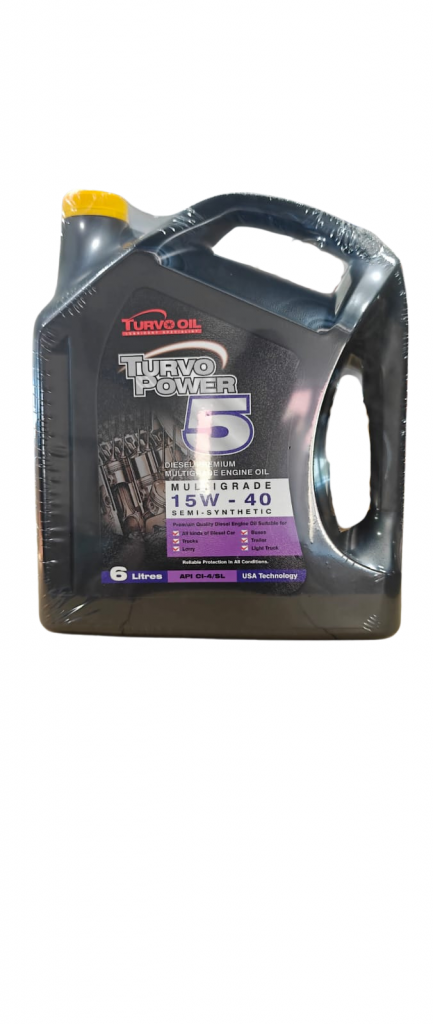 Semi Synthetic 15W-40 Diesel Engine Oil, Turvo Oil front