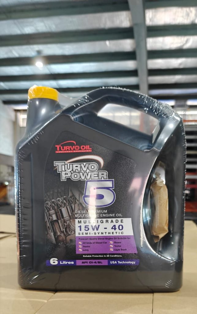 Semi Synthetic 15W-40 Diesel Engine Oil, Turvo Oil front