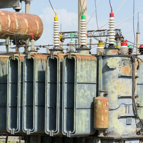 electric transformer where transformer oil can be used